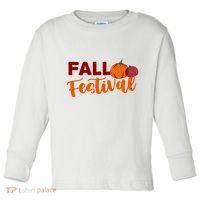 Fall Festival Pumpkin Halloween Toddler Long Sleeve Shirt thumb 0