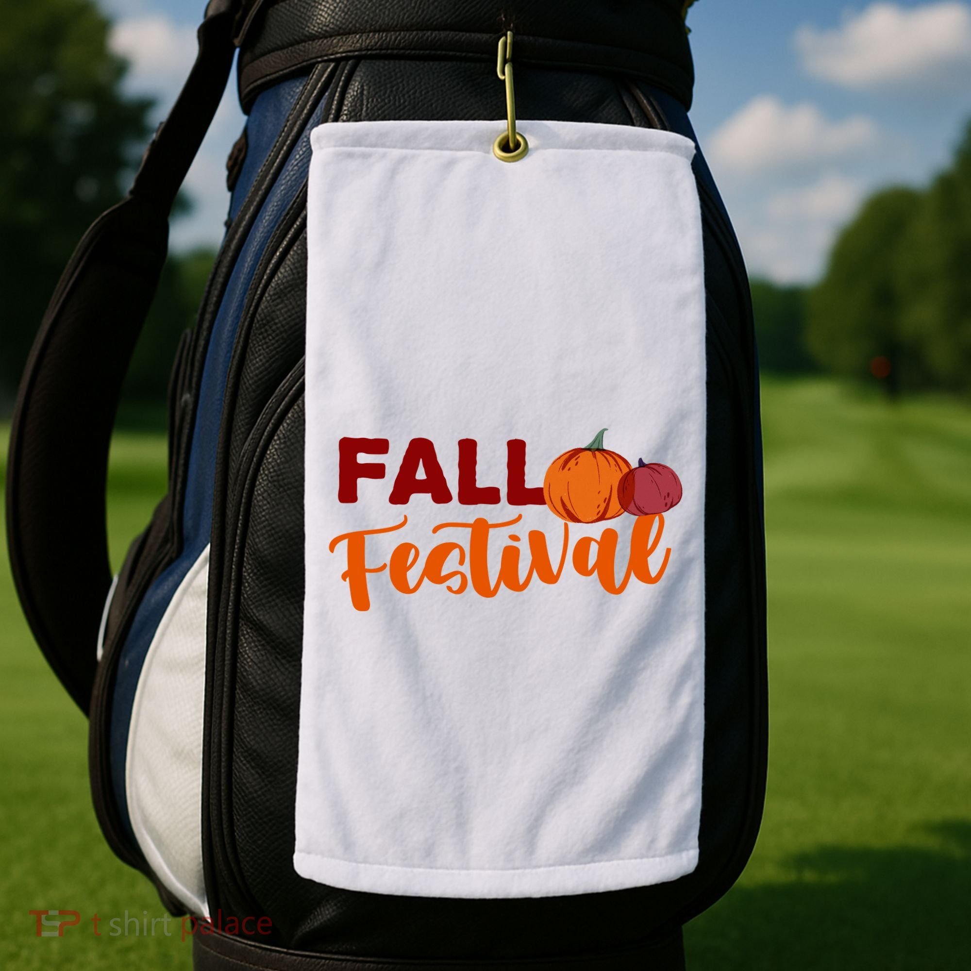 Fall Festival Pumpkin Halloween Golf Towel