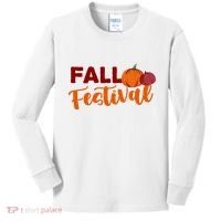 Fall Festival Pumpkin Halloween Kids Long Sleeve Shirt thumb 0