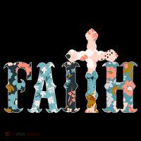 Floral Flower Print Faith Coffee Mug thumb 5