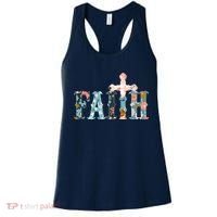 Floral Flower Print Faith Women's Tank Top thumb 0