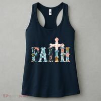 Floral Flower Print Faith Women's Tank Top thumb 3