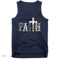 Floral Flower Print Faith Tank Top thumb 0