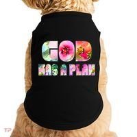 Floral Flower Print God Has A Plan Doggie Tank thumb 0