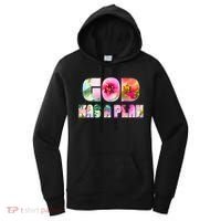 Floral Flower Print God Has A Plan Women's Hoodie thumb 0