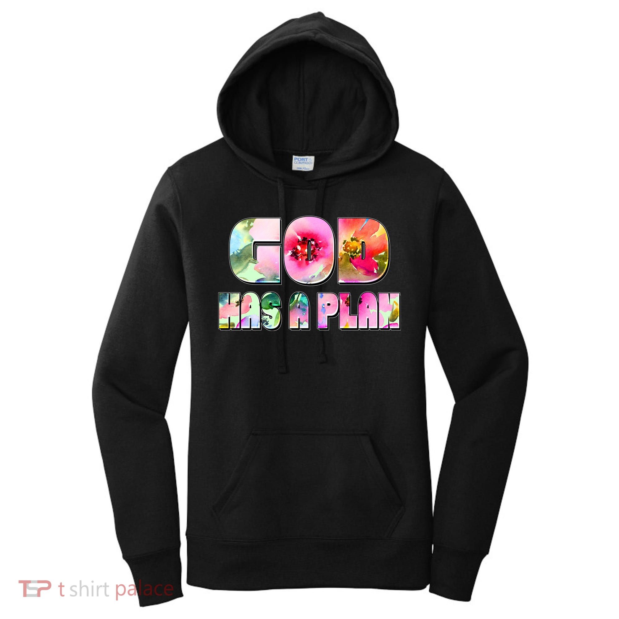 Floral Flower Print God Has A Plan Women's Hoodie
