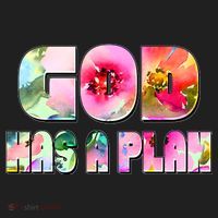Floral Flower Print God Has A Plan Golf Towel thumb 3