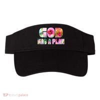 Floral Flower Print God Has A Plan Visor thumb 0