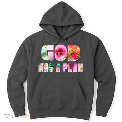 Floral Flower Print God Has A Plan Hoodie
