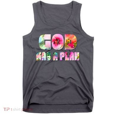 Floral Flower Print God Has A Plan Tank Top
