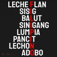 Funny Filipino Popular Food List Phillipines Filipino T-Shirt thumb 7