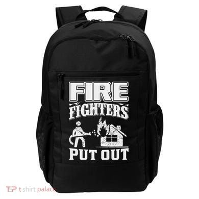 Fire Firefighters Put Out Backpack