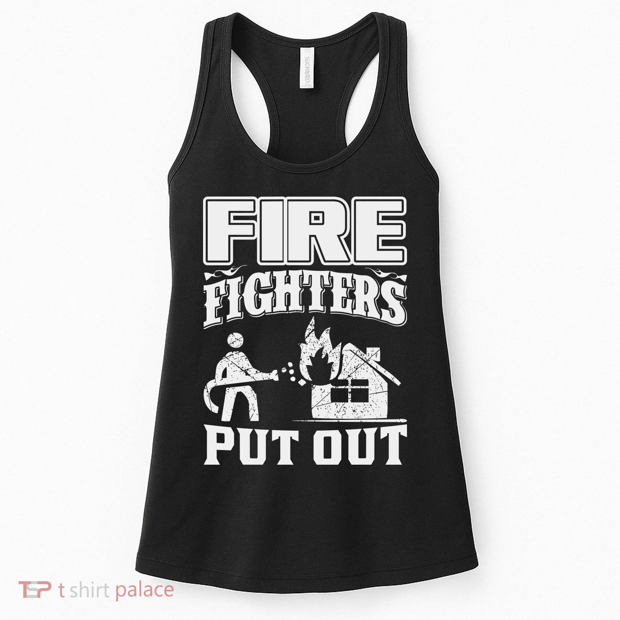 Fire Firefighters Put Out Women's Tank Top