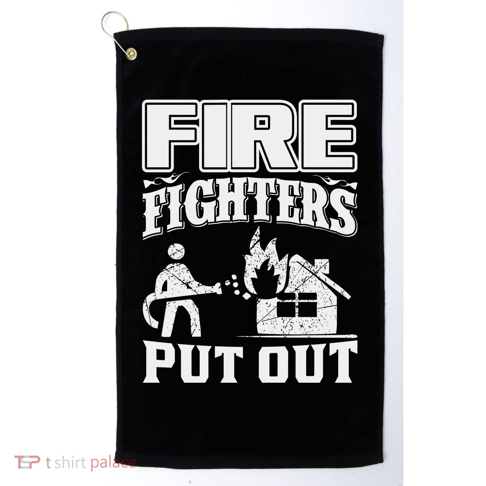 Fire Firefighters Put Out Golf Towel