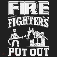 Fire Firefighters Put Out Golf Towel thumb 3