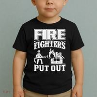 Fire Firefighters Put Out Toddler T-Shirt thumb 2