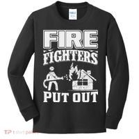 Fire Firefighters Put Out Kids Long Sleeve Shirt thumb 0