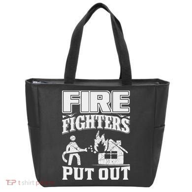 Fire Firefighters Put Out Tote Bag