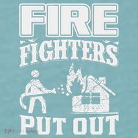 Fire Firefighters Put Out Sueded Cloud Jersey T-Shirt thumb 2