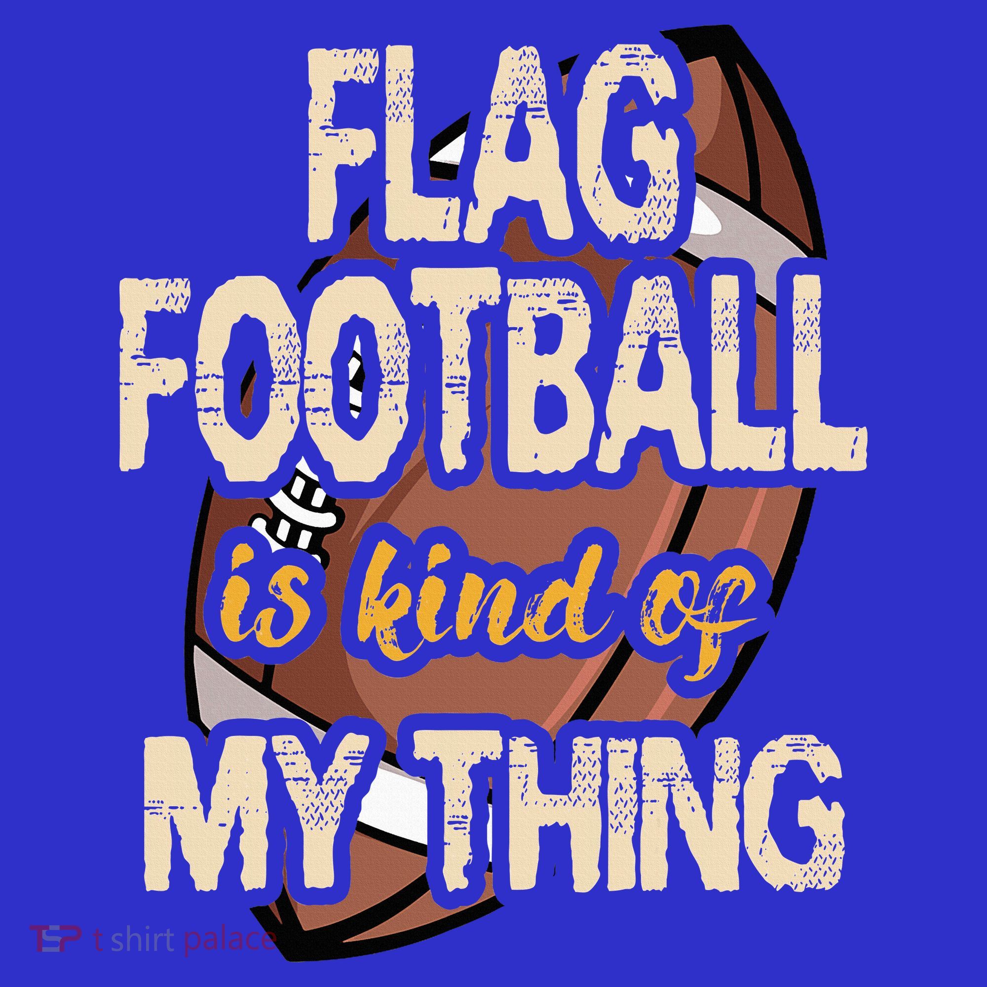 Flag Football Player Ball Carrier Sport Game Athletes T-Shirt