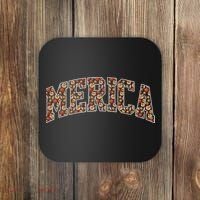 Fast Food Pattern Merica Coaster thumb 0