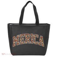 Fast Food Pattern Merica Tote Bag thumb 0