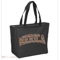 Fast Food Pattern Merica Tote Bag thumb 2