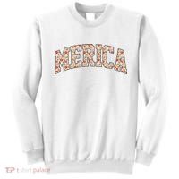 Fast Food Pattern Merica Sweatshirt thumb 0
