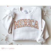 Fast Food Pattern Merica Sweatshirt thumb 2