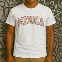 Fast Food Pattern Merica T-Shirt thumb 3
