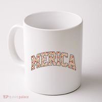 Fast Food Pattern Merica Coffee Mug thumb 0