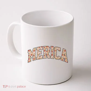 Fast Food Pattern Merica Coffee Mug