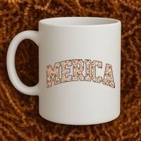 Fast Food Pattern Merica Coffee Mug thumb 2