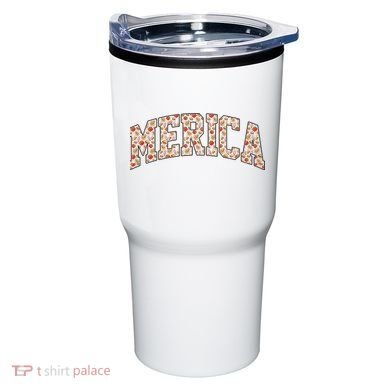 Fast Food Pattern Merica Tumbler