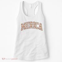 Fast Food Pattern Merica Women's Tank Top thumb 0