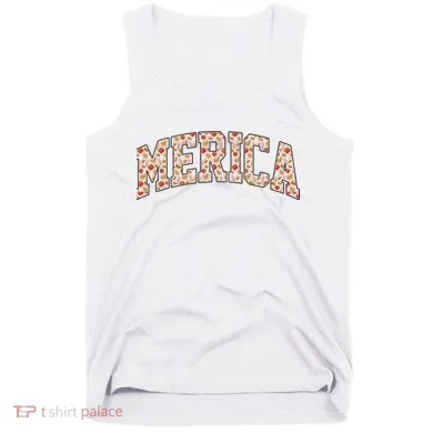 Fast Food Pattern Merica Tank Top