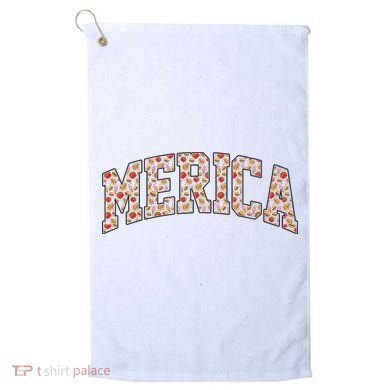 Fast Food Pattern Merica Golf Towel