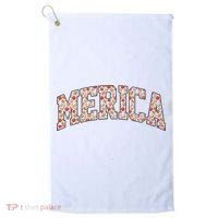 Fast Food Pattern Merica Golf Towel thumb 0