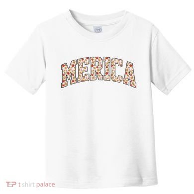 Fast Food Pattern Merica Toddler T-Shirt
