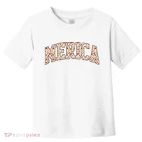 Fast Food Pattern Merica Toddler T-Shirt thumb 0