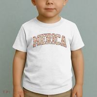 Fast Food Pattern Merica Toddler T-Shirt thumb 2