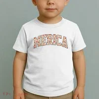 Fast Food Pattern Merica Toddler T-Shirt thumb 2