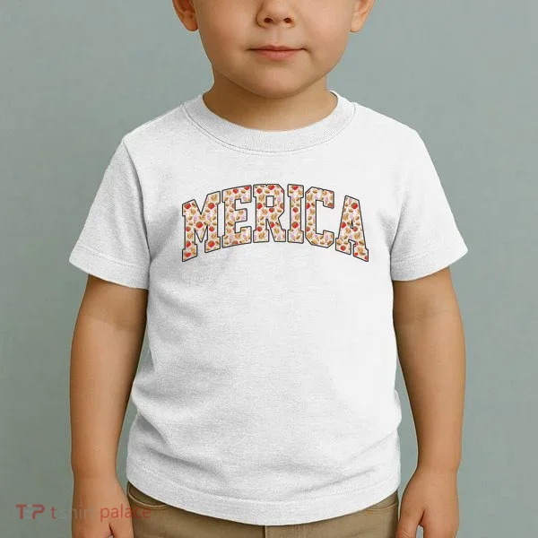 Fast Food Pattern Merica Toddler T-Shirt