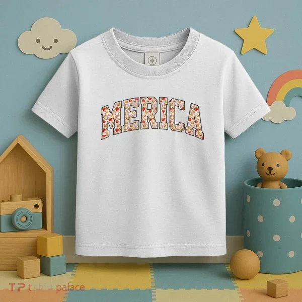 Fast Food Pattern Merica Toddler T-Shirt