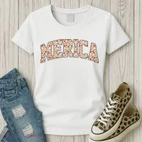 Fast Food Pattern Merica Women's T-Shirt thumb 3