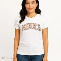 Fast Food Pattern Merica Women's T-Shirt thumb 4