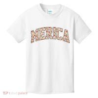 Fast Food Pattern Merica Kids T-Shirt thumb 0