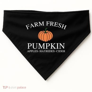 Farm Fresh Pumpkin USA-Made Doggie Bandana