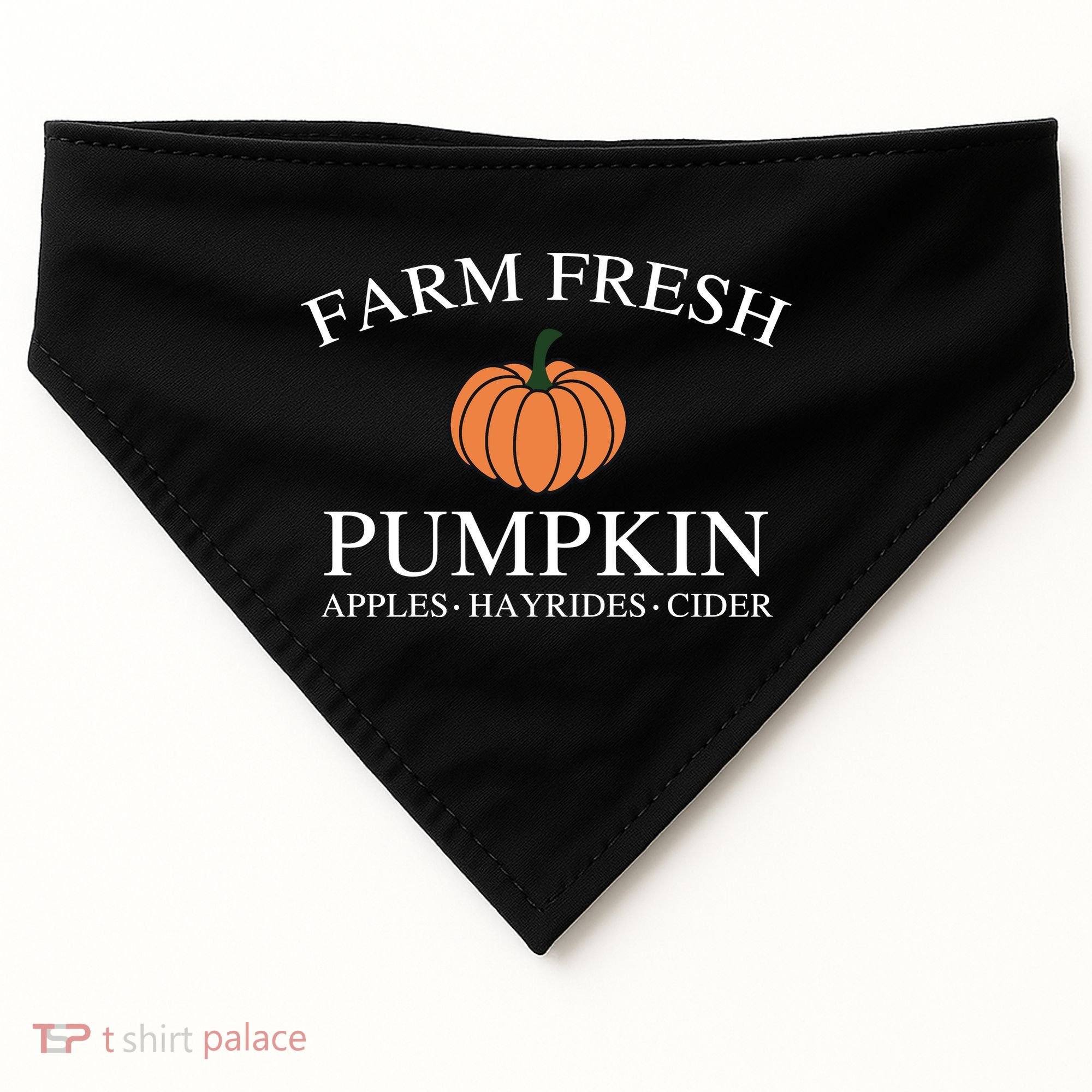 Farm Fresh Pumpkin USA-Made Doggie Bandana