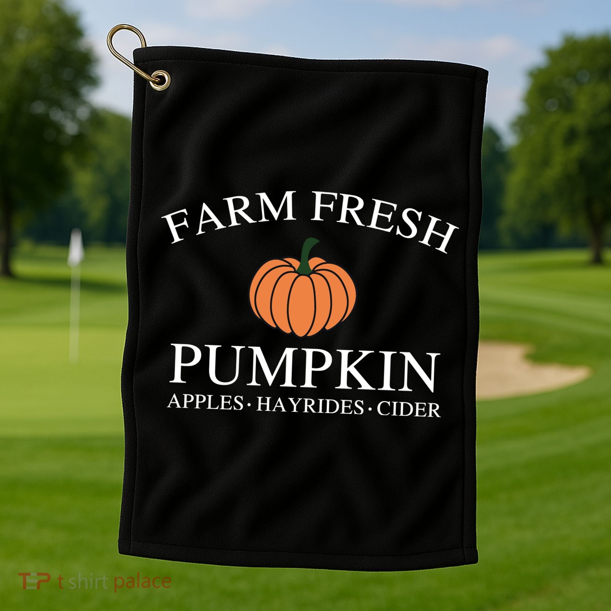 Farm Fresh Pumpkin Golf Towel
